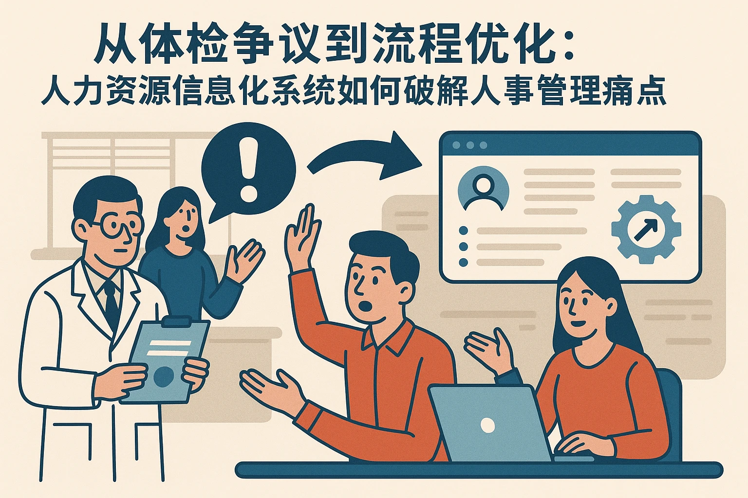 从体检争议到流程优化：人力资源信息化系统如何破解人事管理痛点
