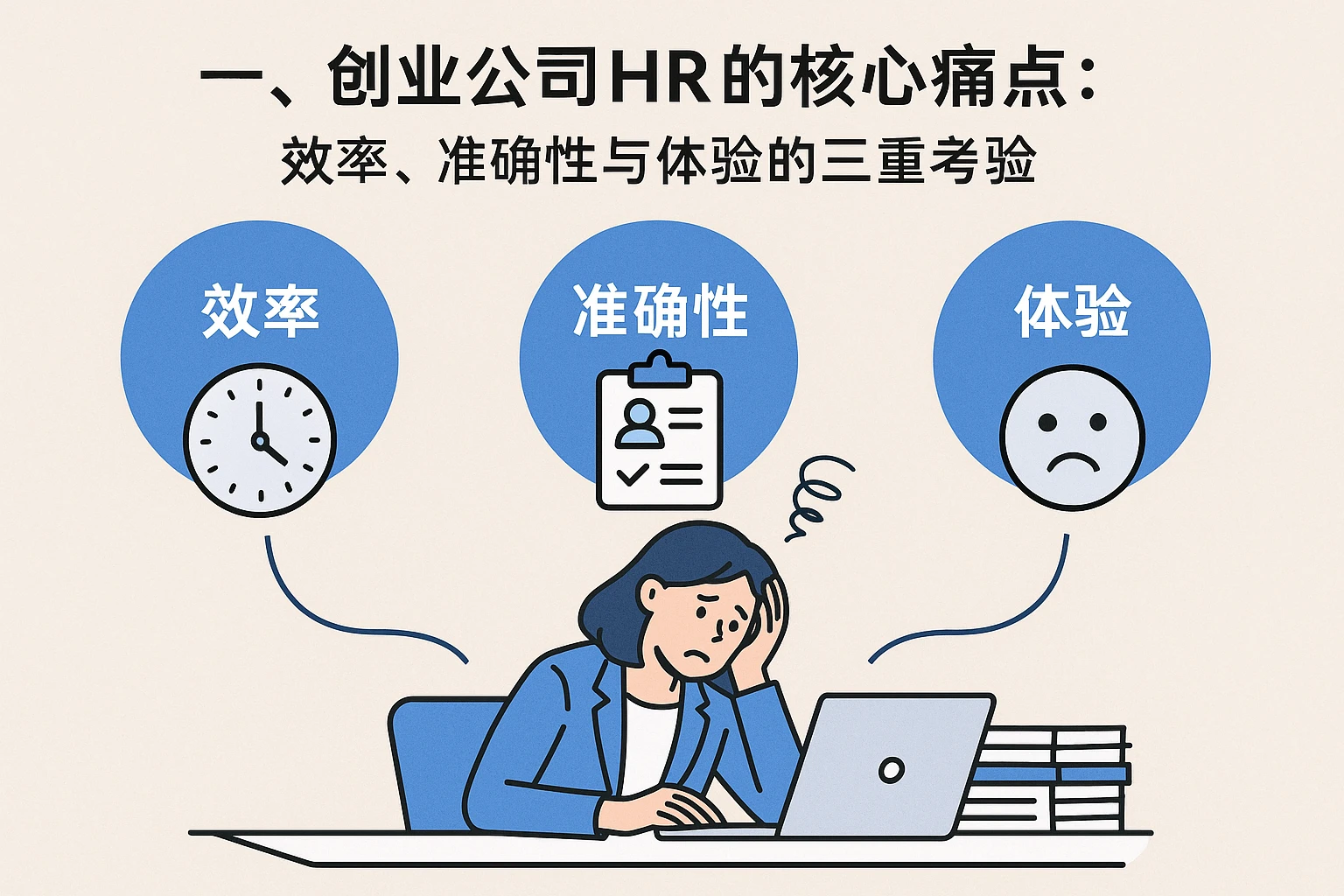 一、创业公司HR的核心痛点：效率、准确性与体验的三重考验