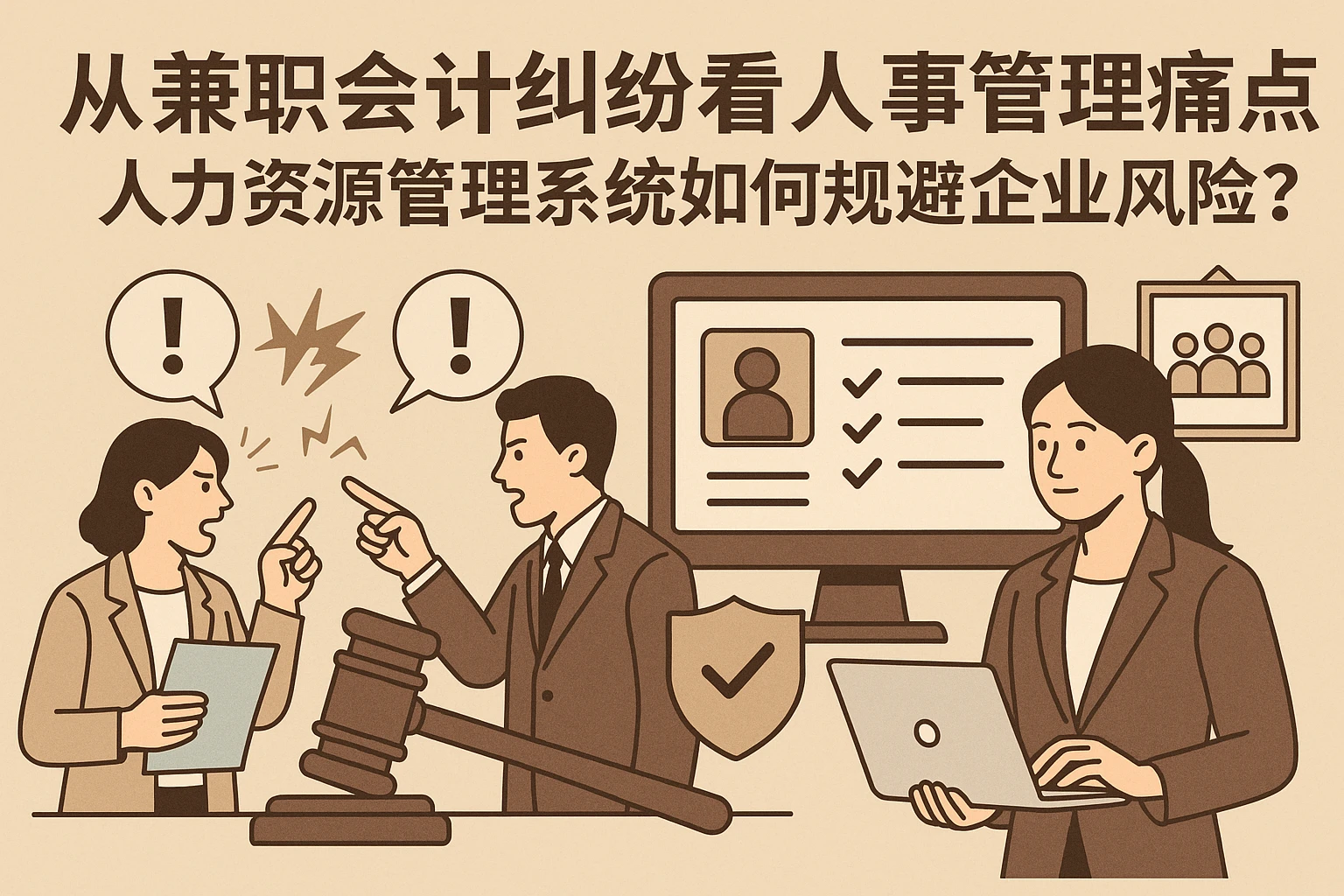 从兼职会计纠纷看人事管理痛点：人力资源管理系统如何规避企业风险？