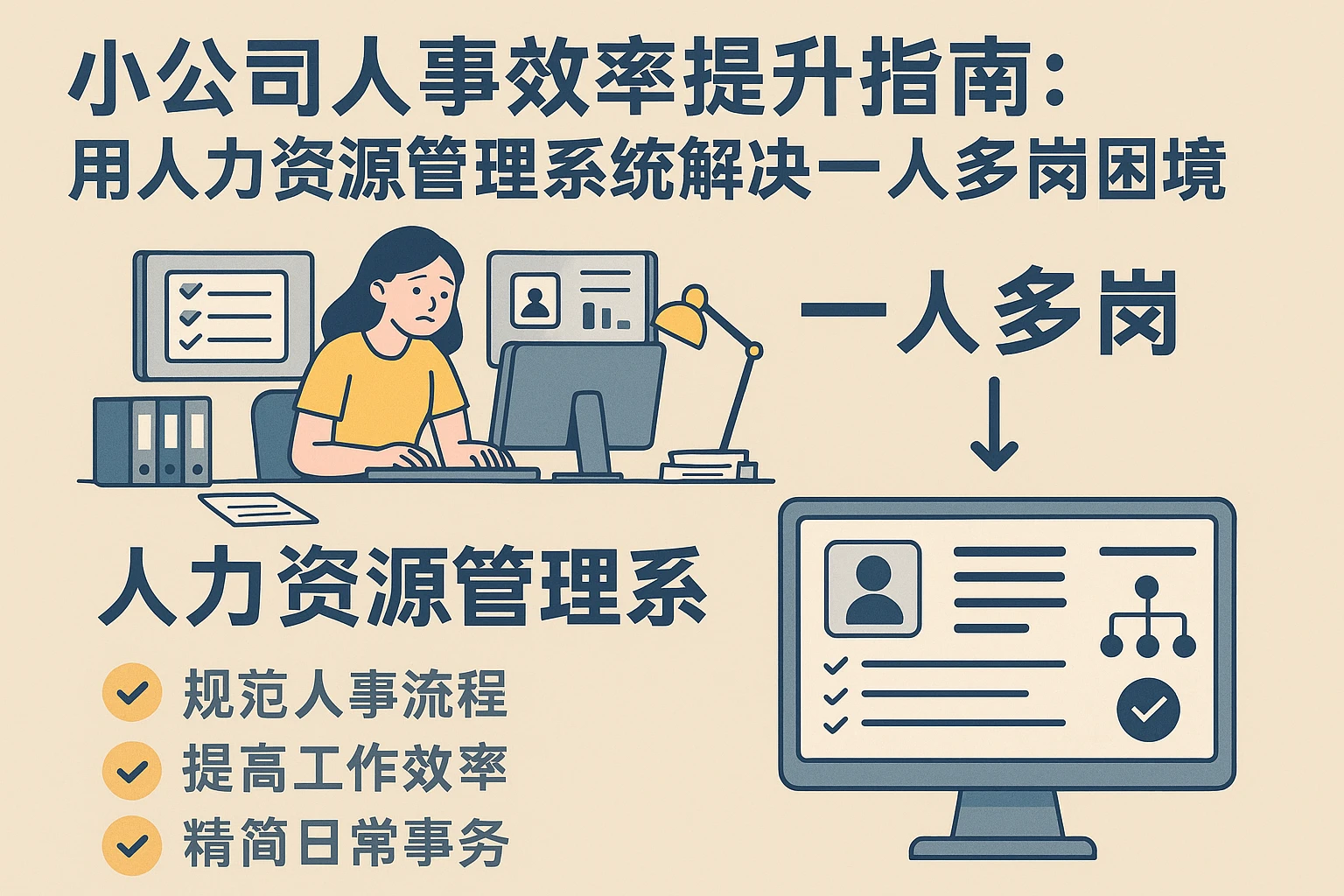 小公司人事效率提升指南：用人力资源管理系统解决一人多岗困境