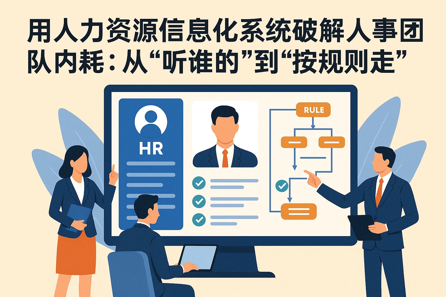 用人力资源信息化系统破解人事团队内耗：从“听谁的”到“按规则走”