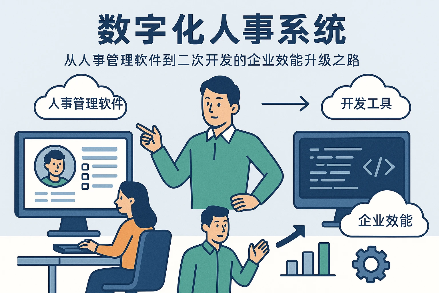 数字化人事系统：从人事管理软件到二次开发的企业效能升级之路