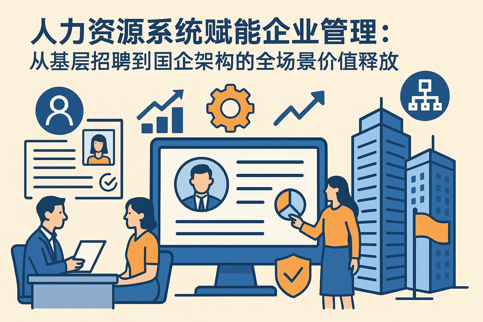 人力资源系统赋能企业管理：从基层招聘到国企架构的全场景价值释放