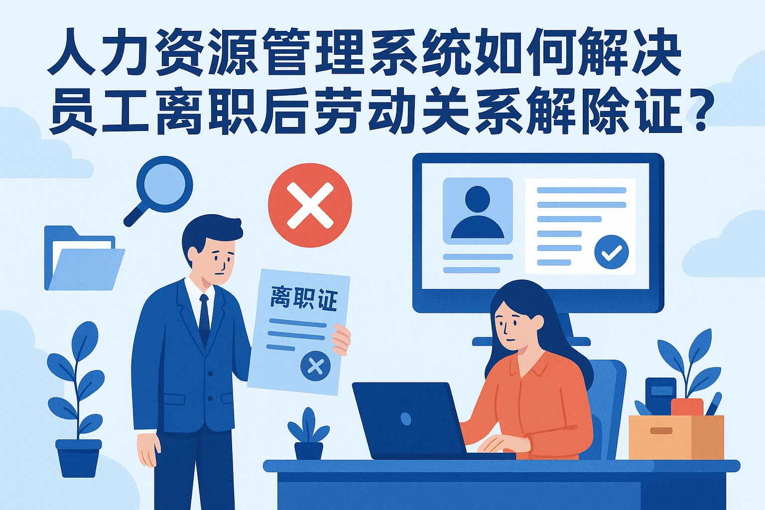 人力资源管理系统如何解决员工离职后劳动关系解除证明痛点？