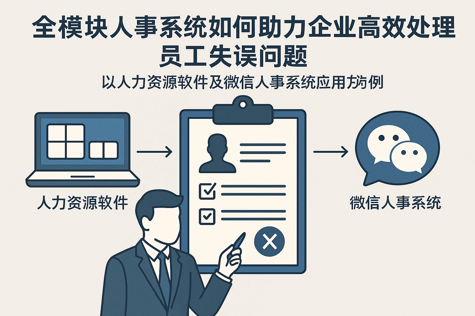全模块人事系统如何助力企业高效处理员工失误问题——以人力资源软件及微信人事系统应用为例