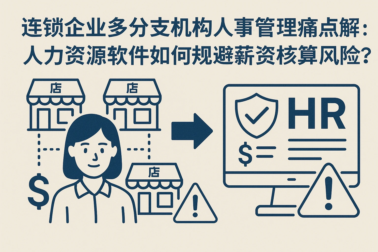 连锁企业多分支机构人事管理痛点解决：人力资源软件如何规避薪资核算风险？