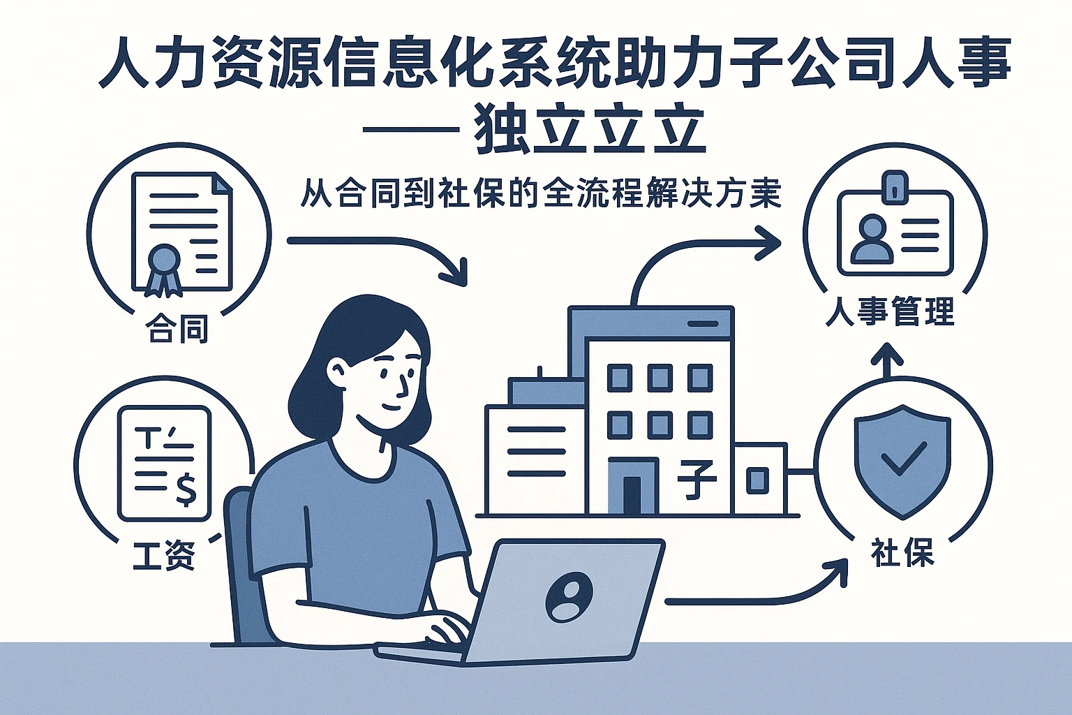 人力资源信息化系统助力子公司人事独立：从合同到社保的全流程解决方案