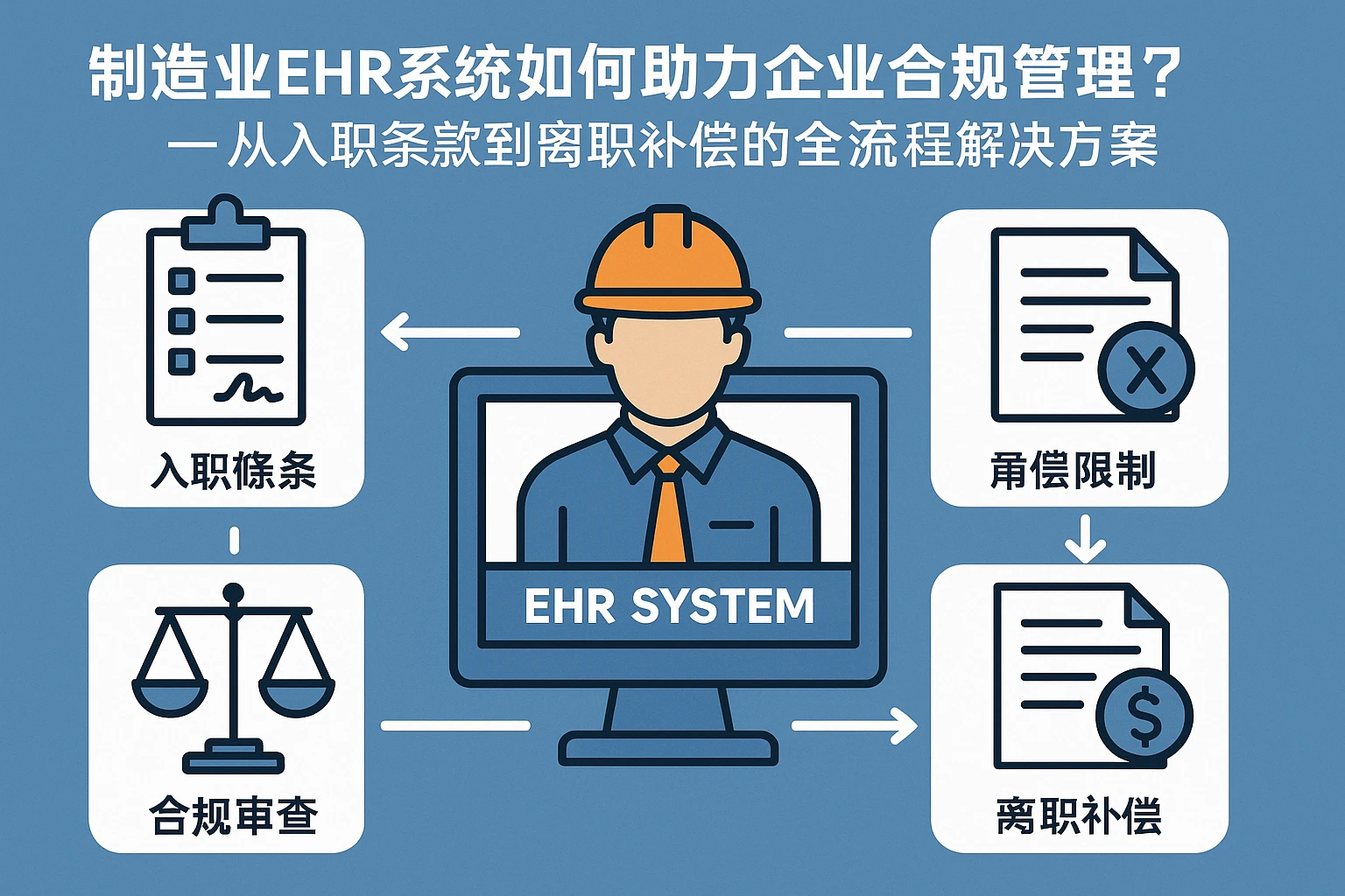 制造业EHR系统如何助力企业合规管理竞业限制？——从入职条款到离职补偿的全流程解决方案