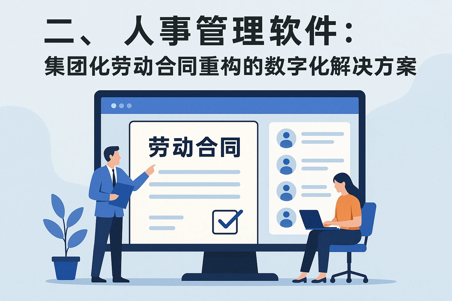 二、人事管理软件：集团化劳动合同重构的数字化解决方案