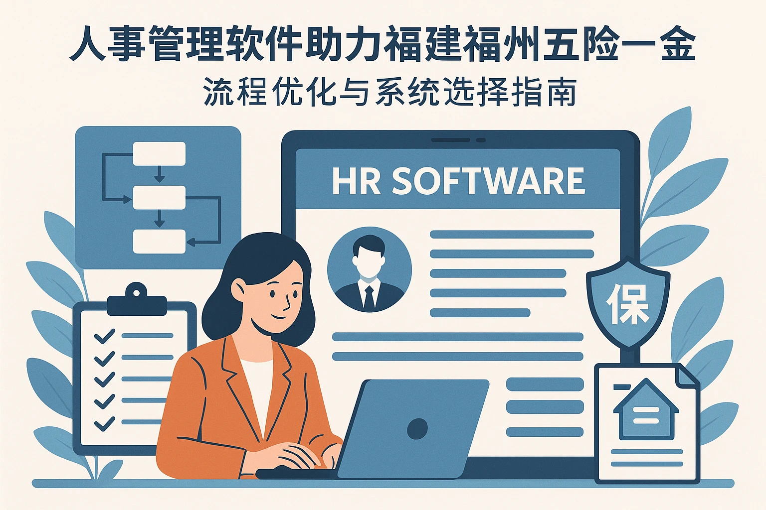人事管理软件助力福建福州五险一金办理：流程优化与系统选择指南