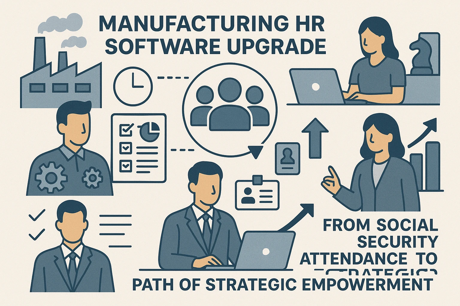 制造业HR管理软件升级：从社保考勤到战略赋能的转型之路