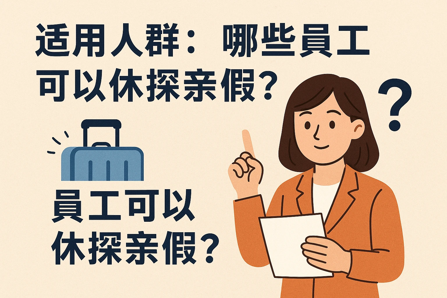 2. 适用人群：哪些员工可以休探亲假？