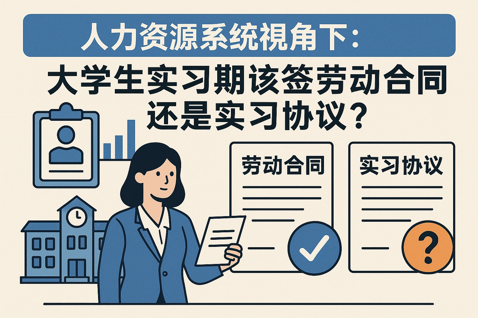 人力资源系统视角下：大学生实习期该签劳动合同还是实习协议？