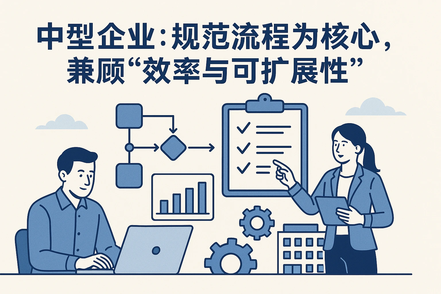 2. 中型企业：规范流程为核心，兼顾“效率与可扩展性”