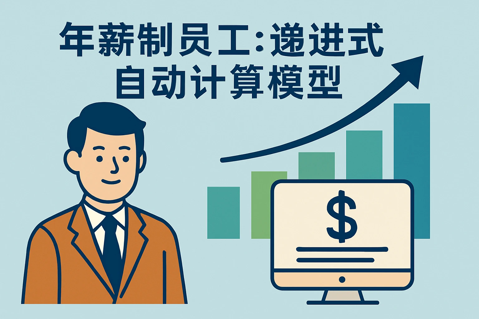 1. 年薪制员工：递进式自动计算模型