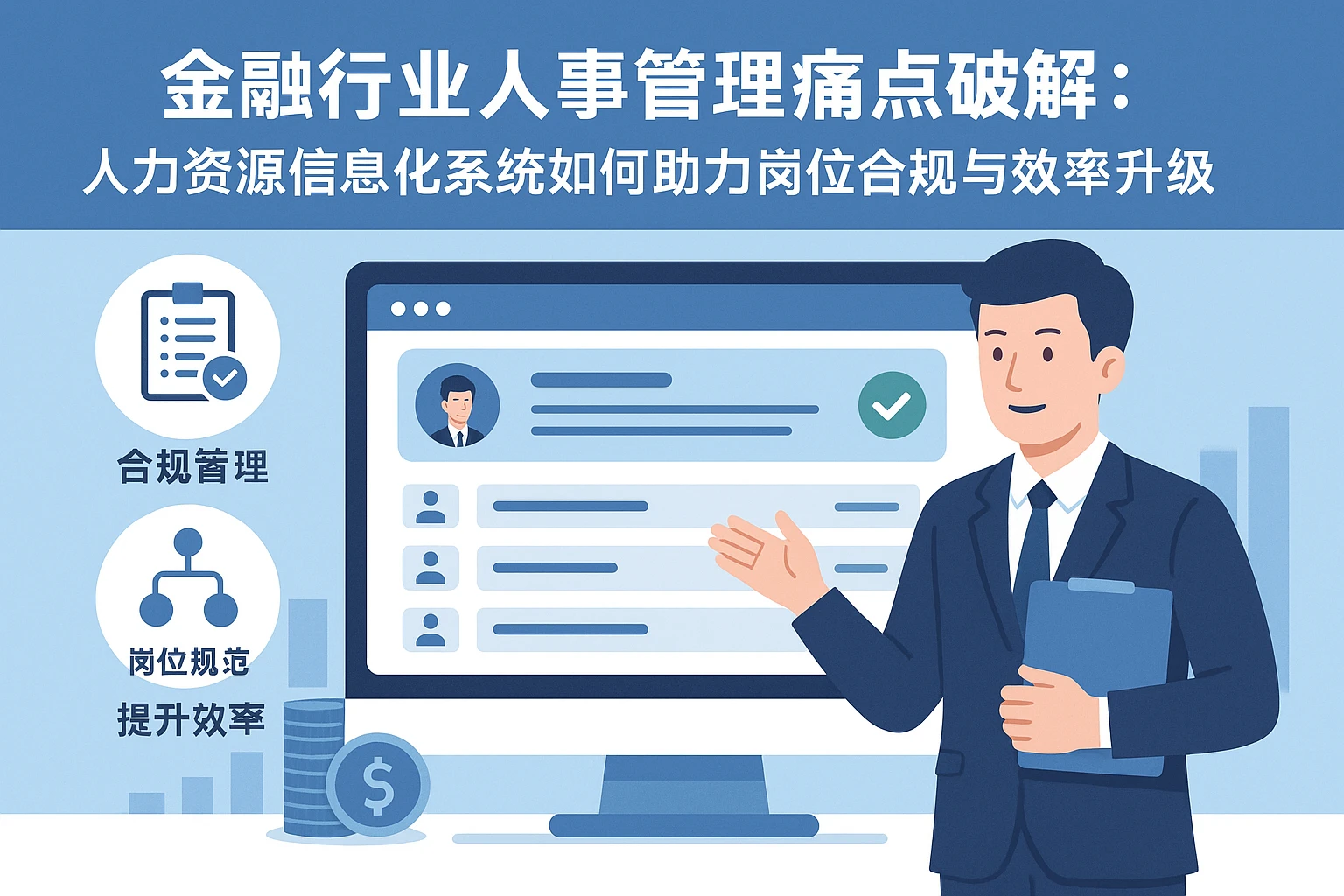 金融行业人事管理痛点破解：人力资源信息化系统如何助力岗位合规与效率升级