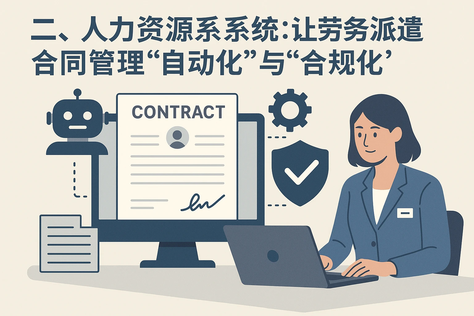 二、人力资源系统：让劳务派遣合同管理“自动化”与“合规化”
