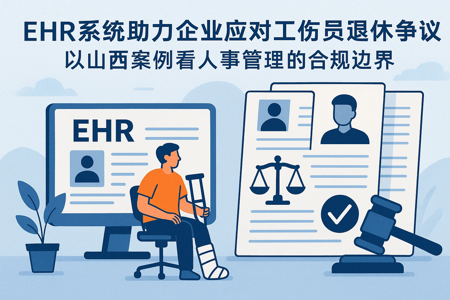 EHR系统助力企业应对工伤员工退休争议：以山西案例看人事管理的合规边界