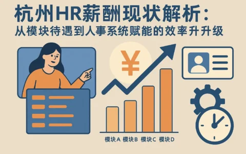杭州HR薪酬现状解析：从模块待遇到人事系统赋能的效率升级