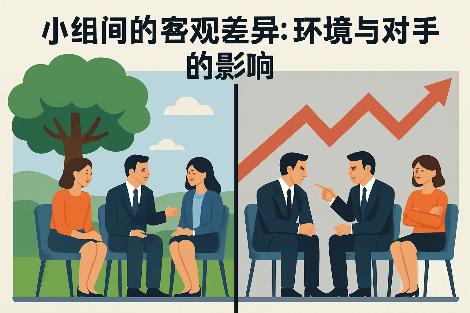 2. 小组间的客观差异：环境与对手的影响