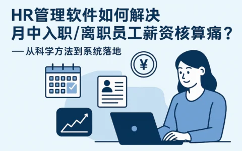 HR管理软件如何解决月中入职/离职员工薪资核算痛点？——从科学方法到系统落地