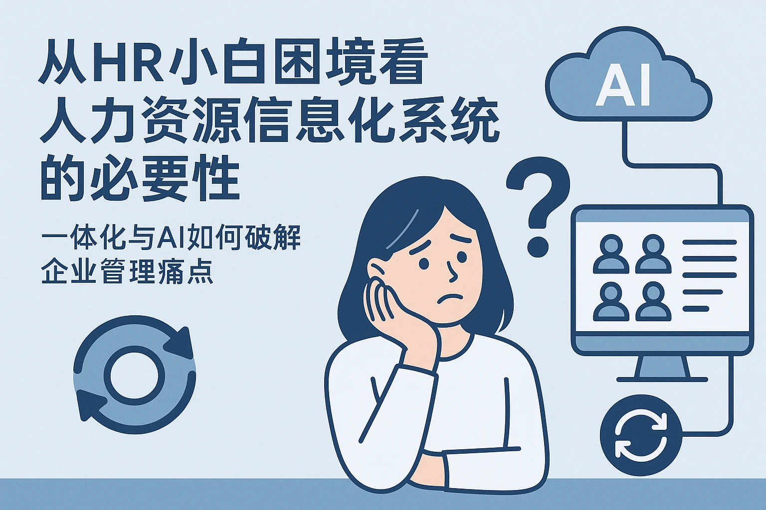 从HR小白困境看人力资源信息化系统的必要性：一体化与AI如何破解企业管理痛点
