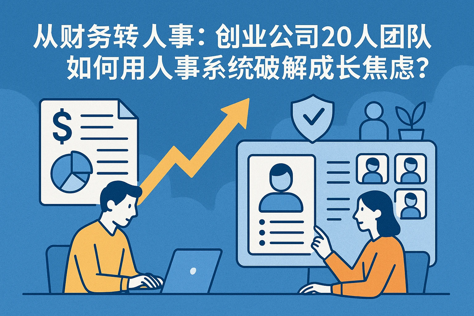 从财务转人事：创业公司20人团队如何用人事系统破解成长焦虑？