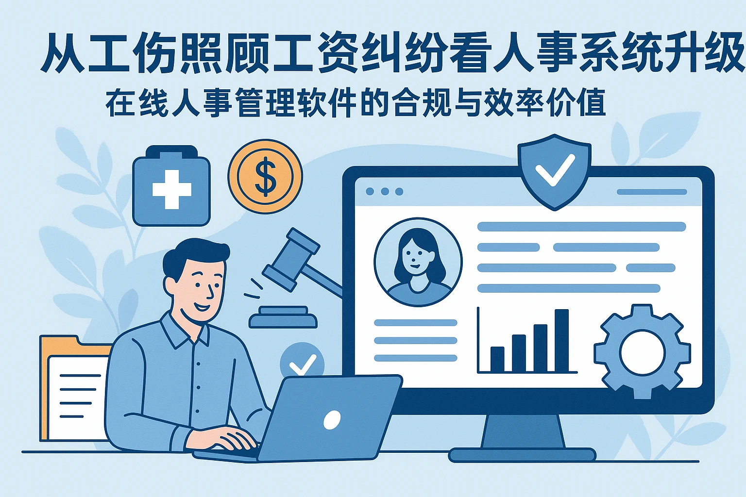 从工伤照顾工资纠纷看人事系统升级：在线人事管理软件的合规与效率价值