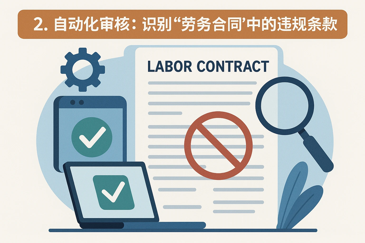 2. 自动化审核：识别“劳务合同中的违规条款”