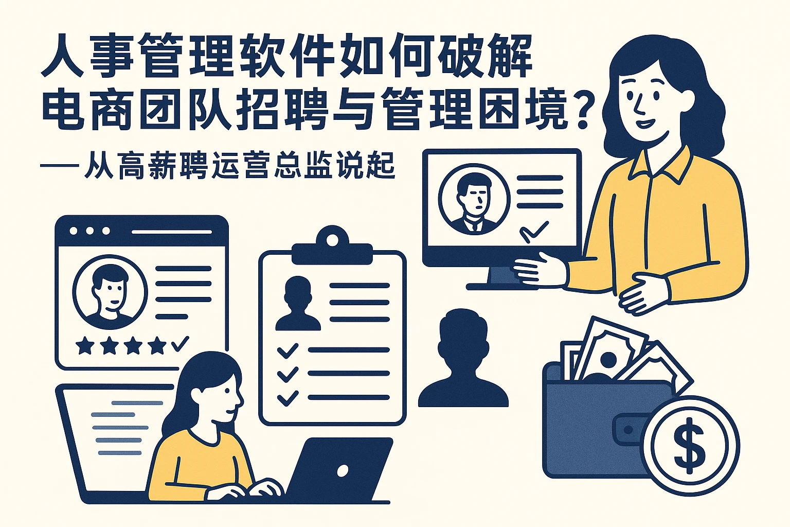 人事管理软件如何破解电商团队招聘与管理困境？——从高薪聘运营总监说起