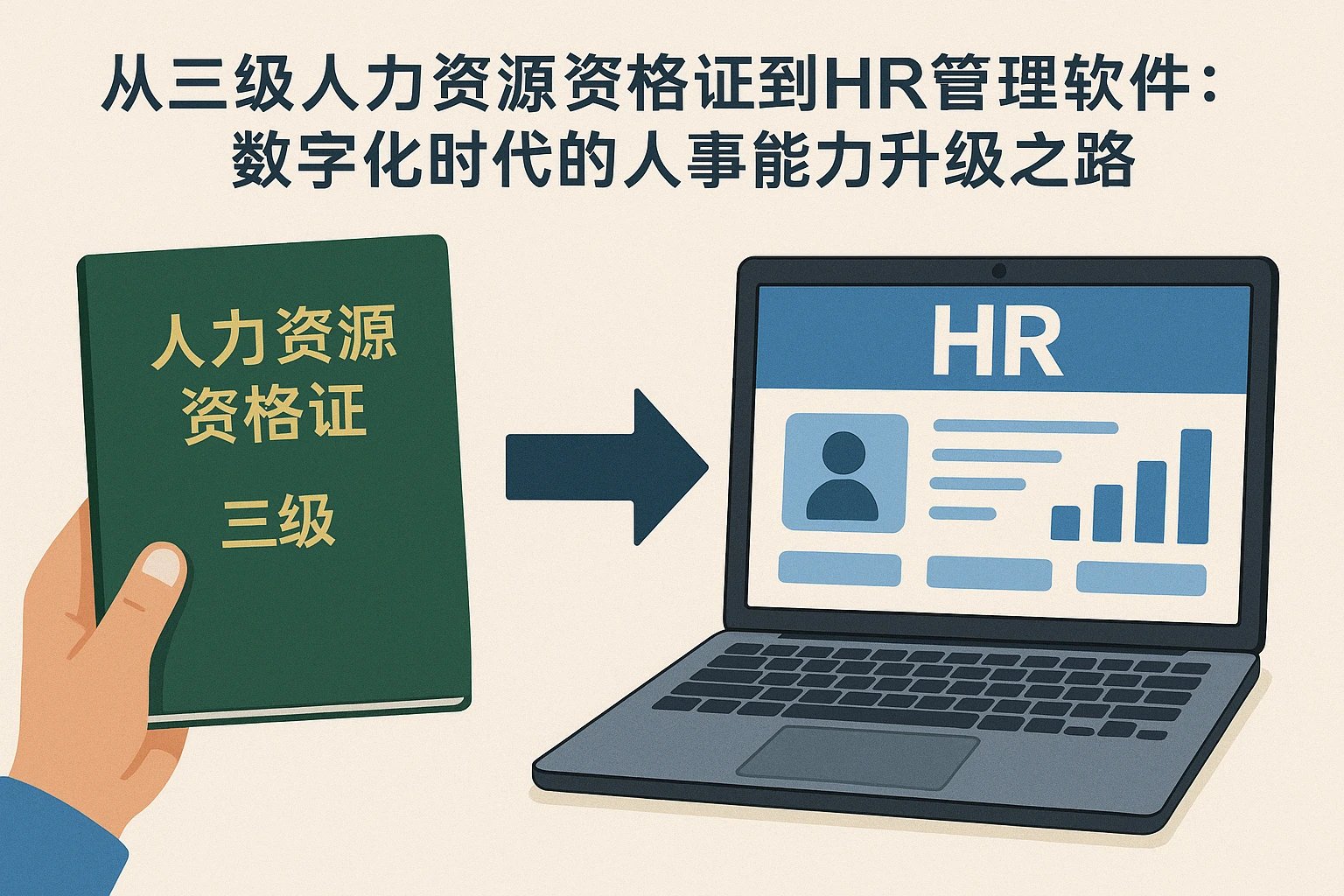 从三级人力资源资格证到HR管理软件：数字化时代的人事能力升级之路