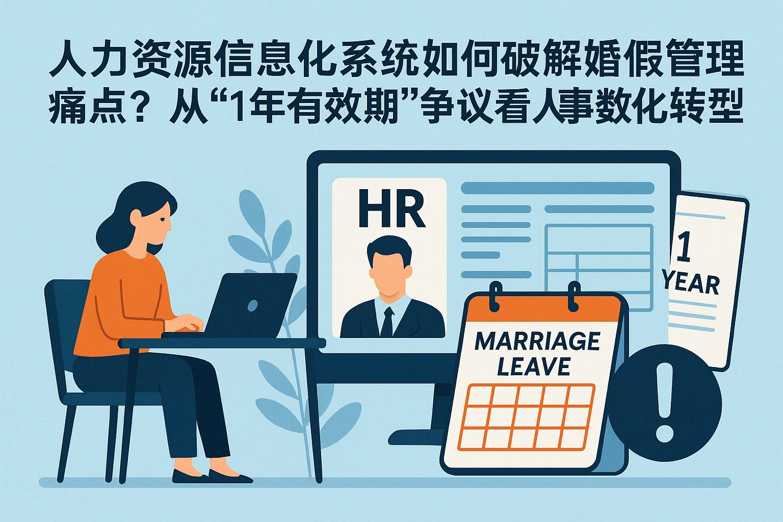 人力资源信息化系统如何破解婚假管理痛点？从“1年有效期”争议看人事数字化转型