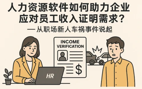 人力资源软件如何助力企业应对员工收入证明需求？——从职场新人车祸事件说起
