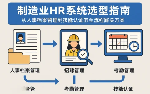 制造业HR系统选型指南：从人事档案管理到技能认证的全流程解决方案
