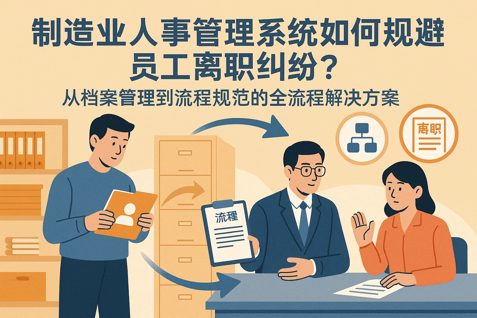 制造业人事管理系统如何规避员工离职纠纷？从档案管理到流程规范的全流程解决方案