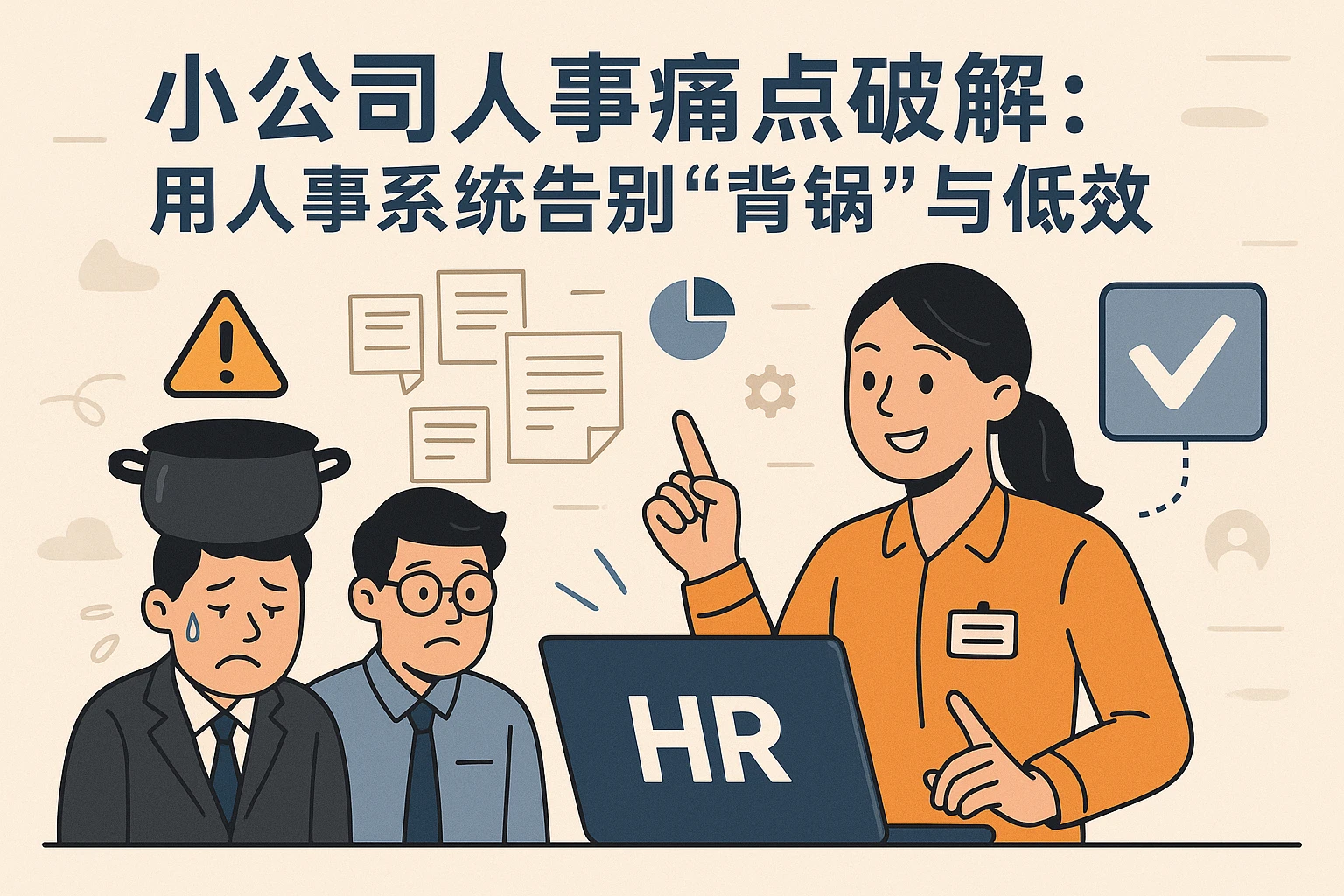 小公司人事痛点破解：用人事系统告别“背锅”与低效