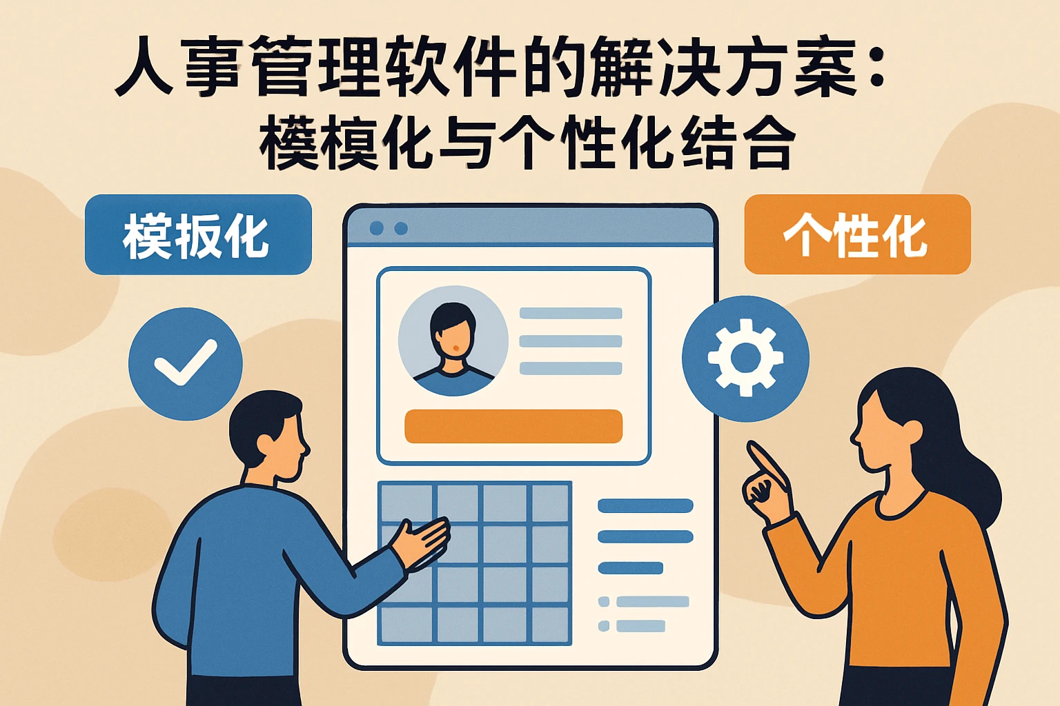 1.2 人事管理软件的解决方案：模板化与个性化结合