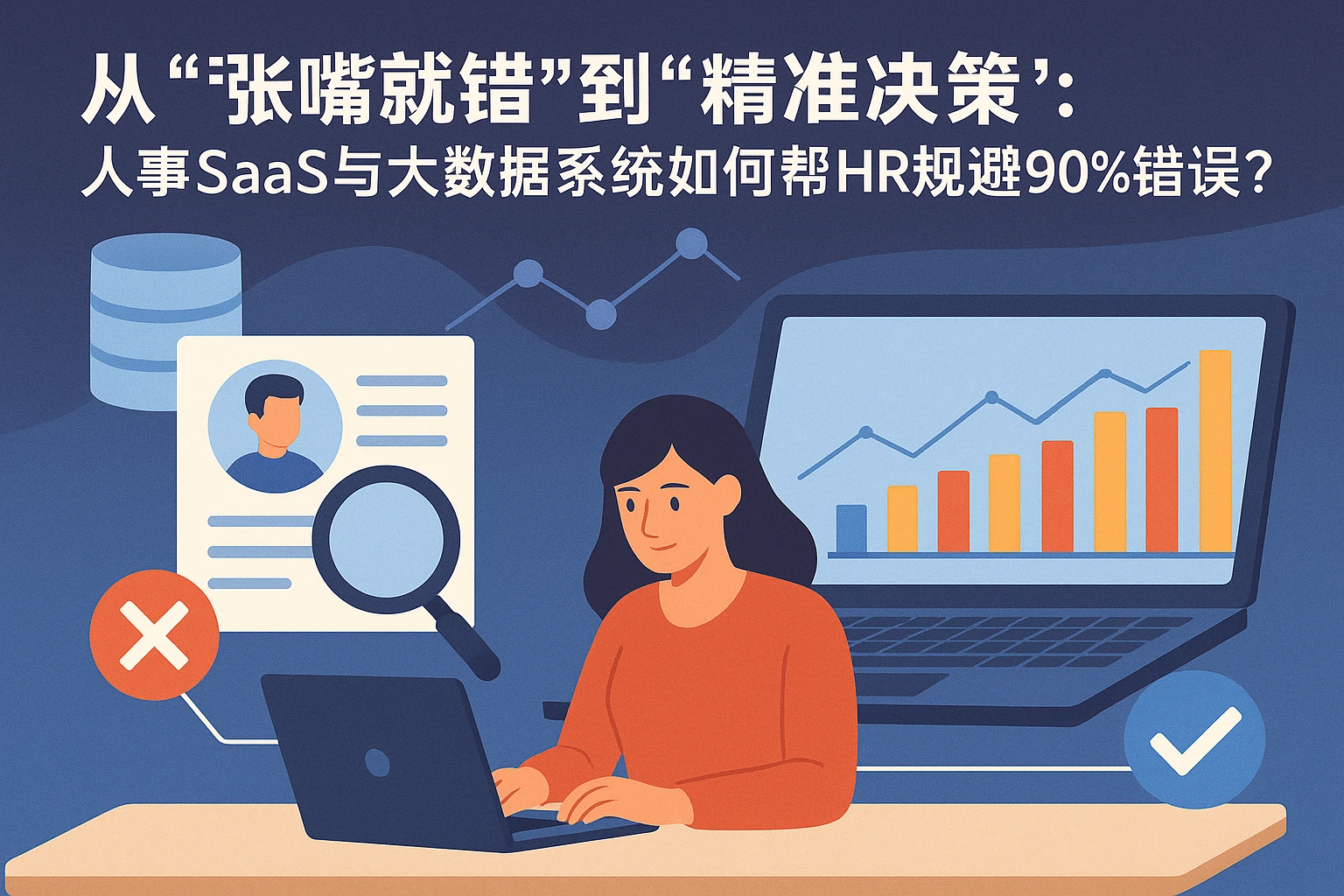 从“张嘴就错”到“精准决策”：人事SaaS与大数据系统如何帮HR规避90%的错误？
