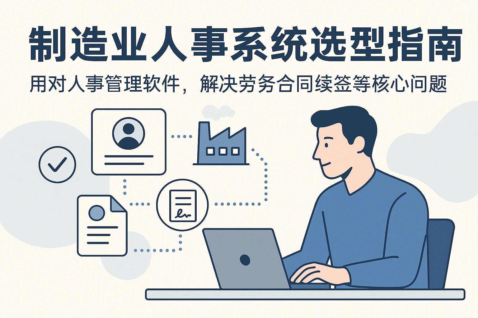 制造业人事系统选型指南：用对人事管理软件，解决劳务合同续签等核心问题