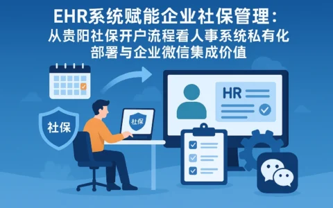 EHR系统赋能企业社保管理：从贵阳社保开户流程看人事系统私有化部署与企业微信集成价值