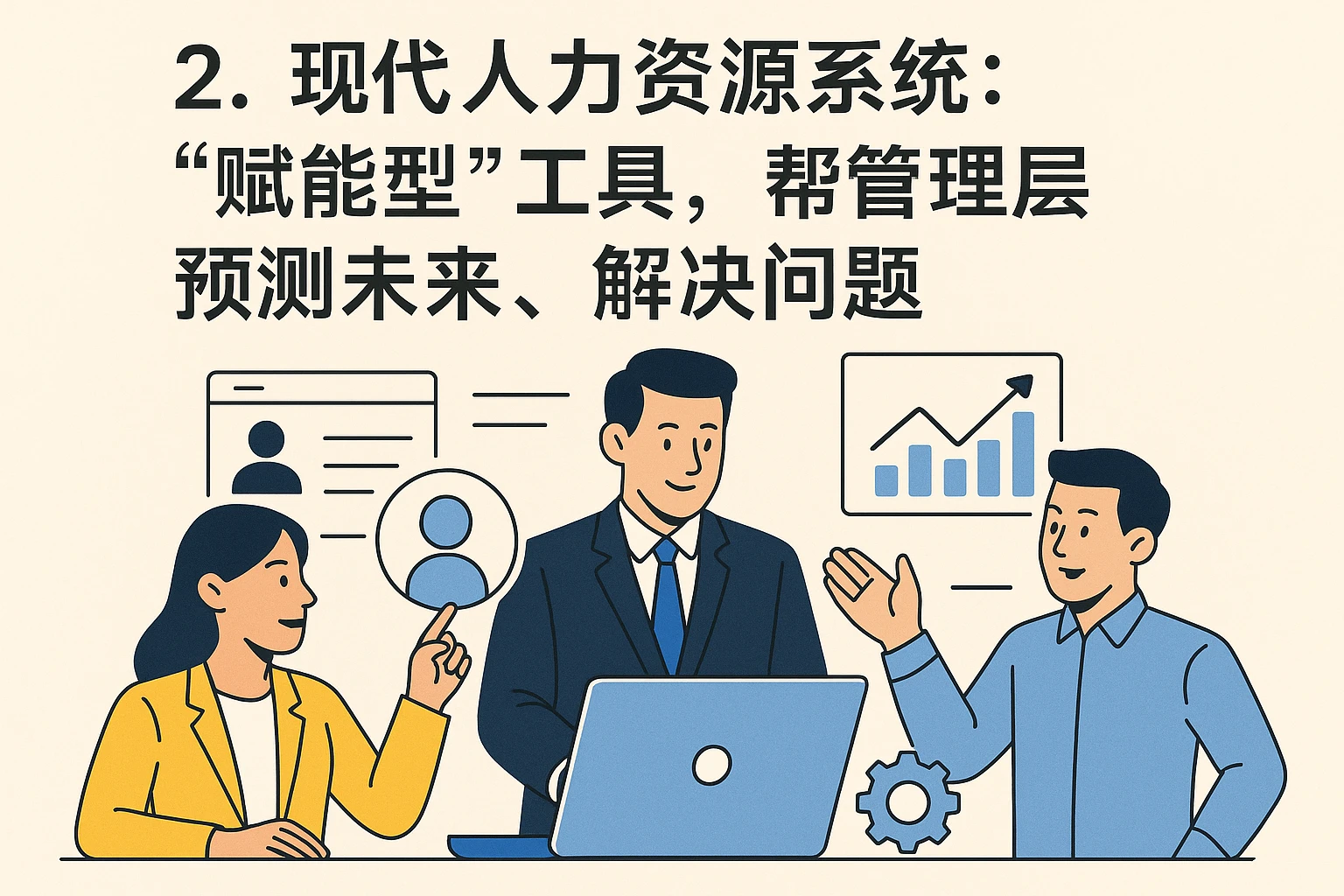 2. 现代人力资源系统：“赋能型”工具，帮管理层“预测未来、解决问题”