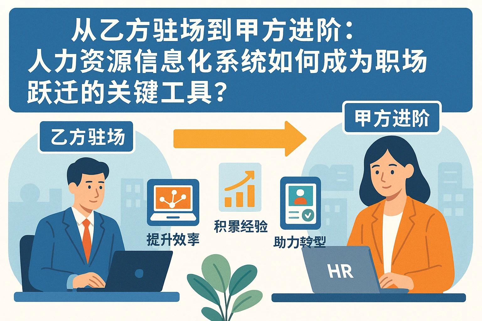 从乙方驻场到甲方进阶：人力资源信息化系统如何成为职场跃迁的关键工具？