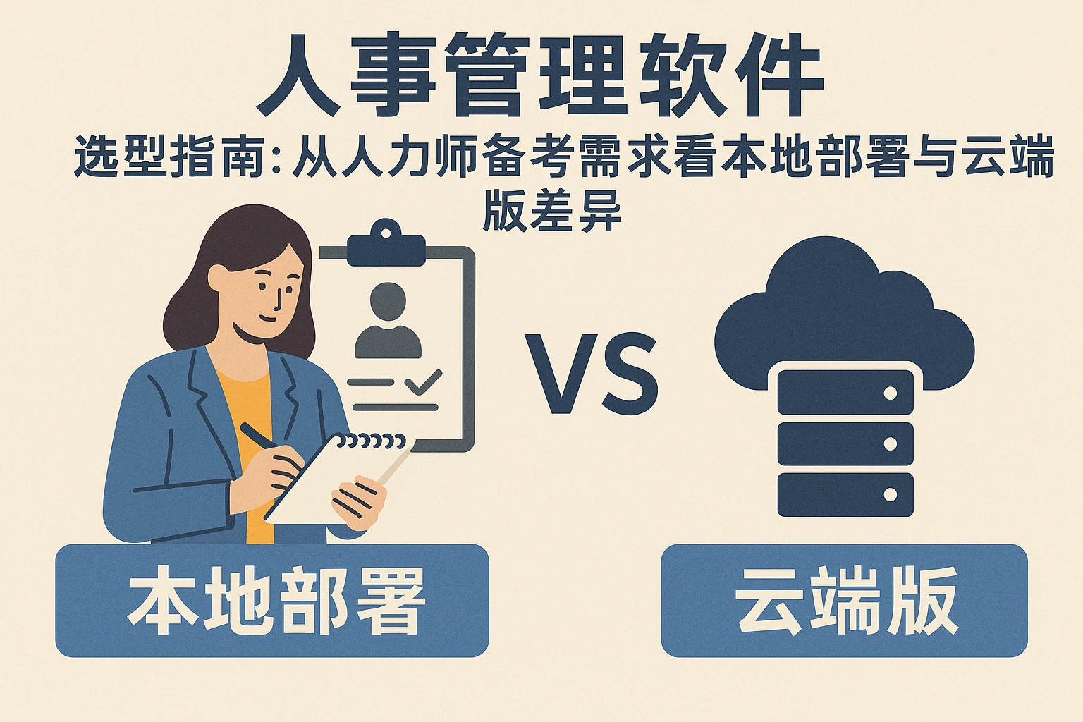 人事管理软件选型指南：从人力师备考需求看本地部署与云端版差异