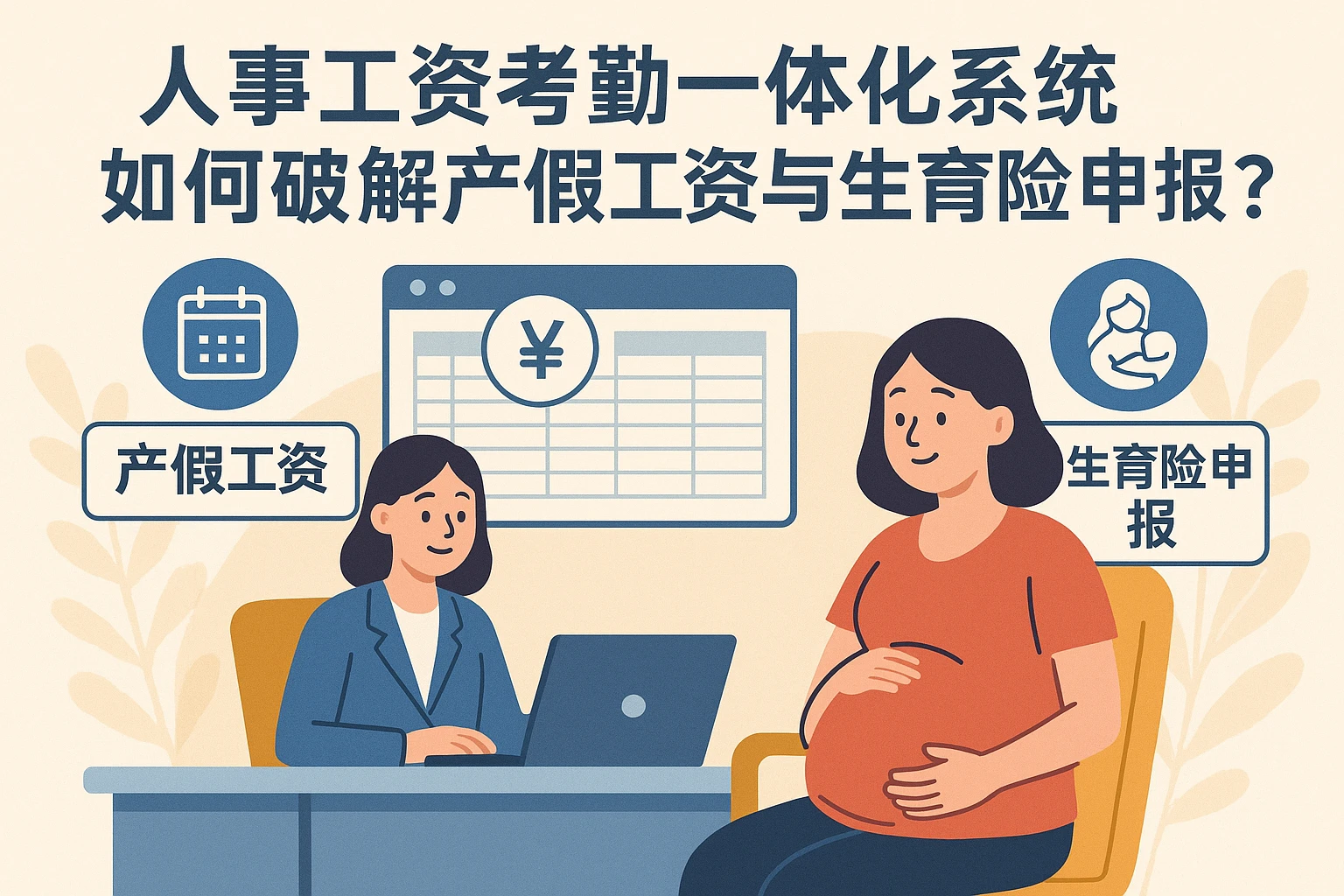 人事工资考勤一体化系统如何破解产假工资与生育险申报痛点？