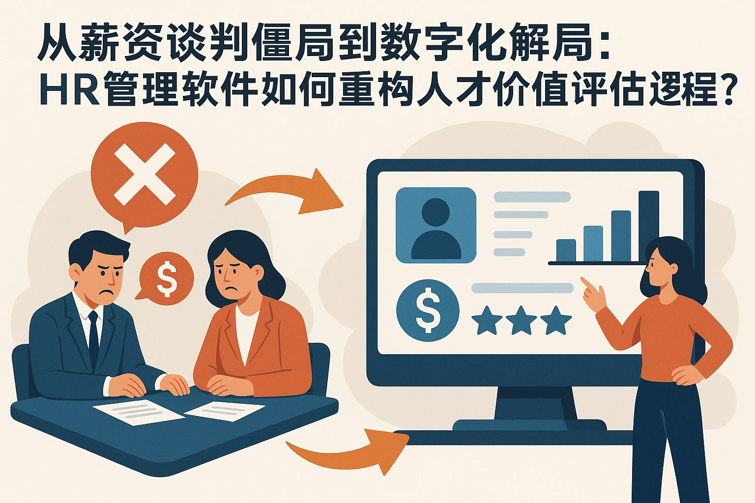 从薪资谈判僵局到数字化解局：HR管理软件如何重构人才价值评估逻辑？