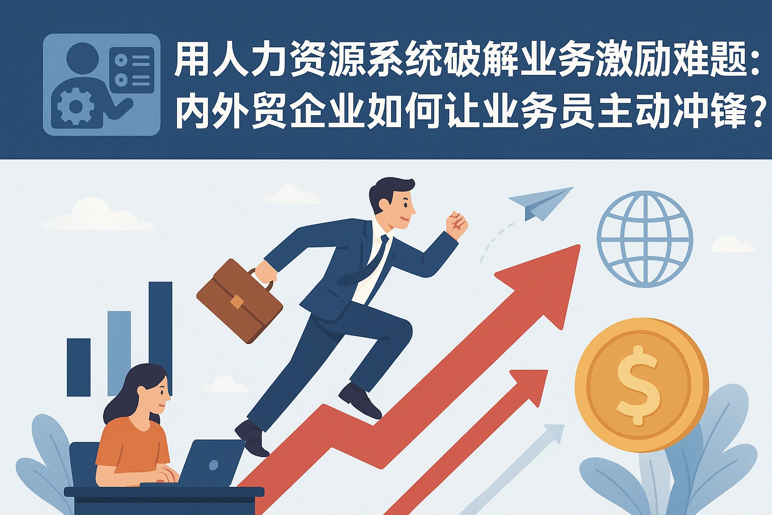 用人力资源系统破解业务激励难题：内外贸企业如何让业务员主动冲锋？