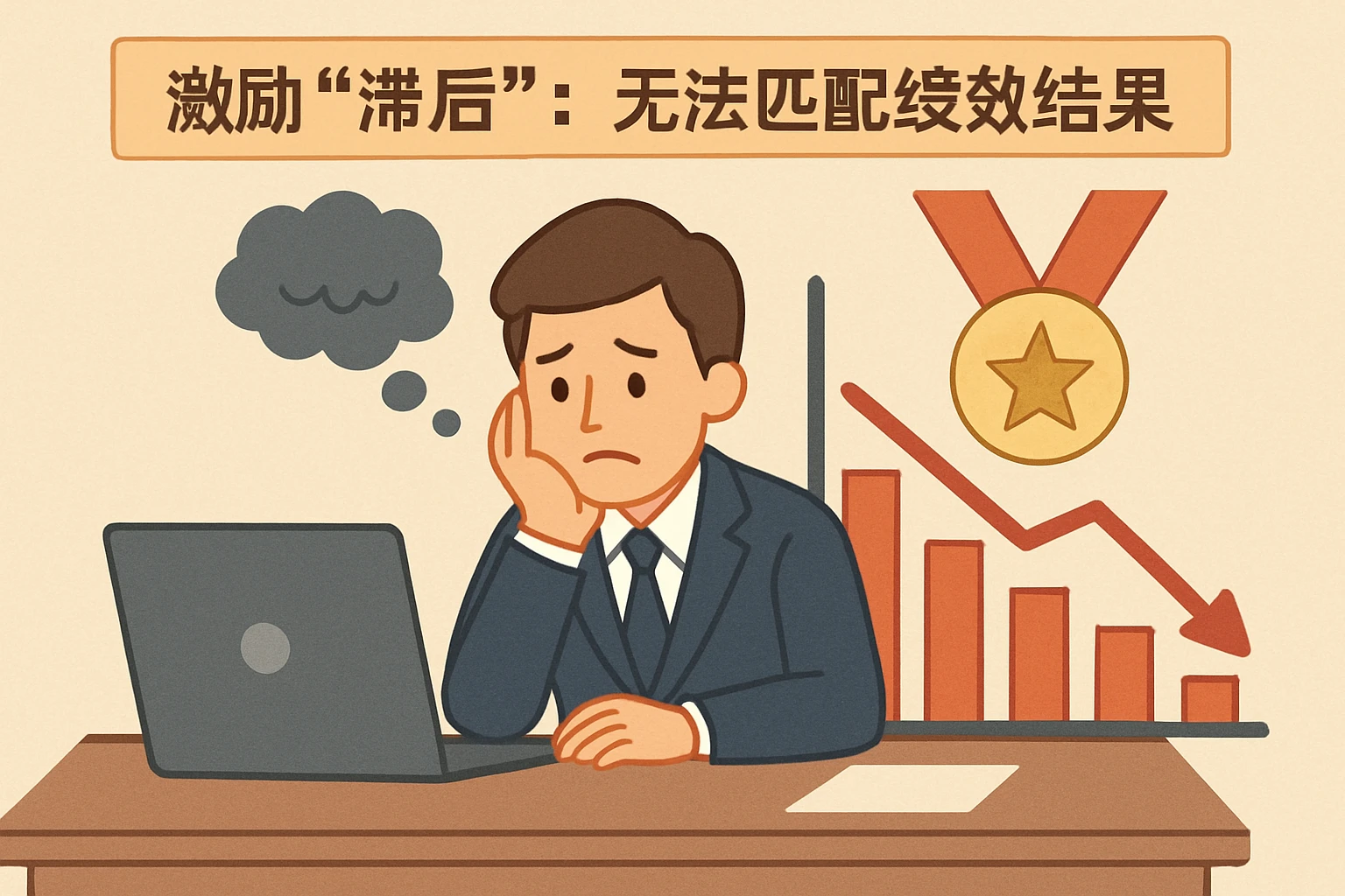 2. 激励“滞后”：无法匹配绩效结果