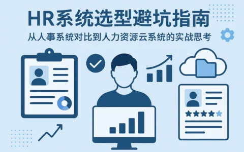 HR系统选型避坑指南：从人事系统对比到人力资源云系统的实战思考