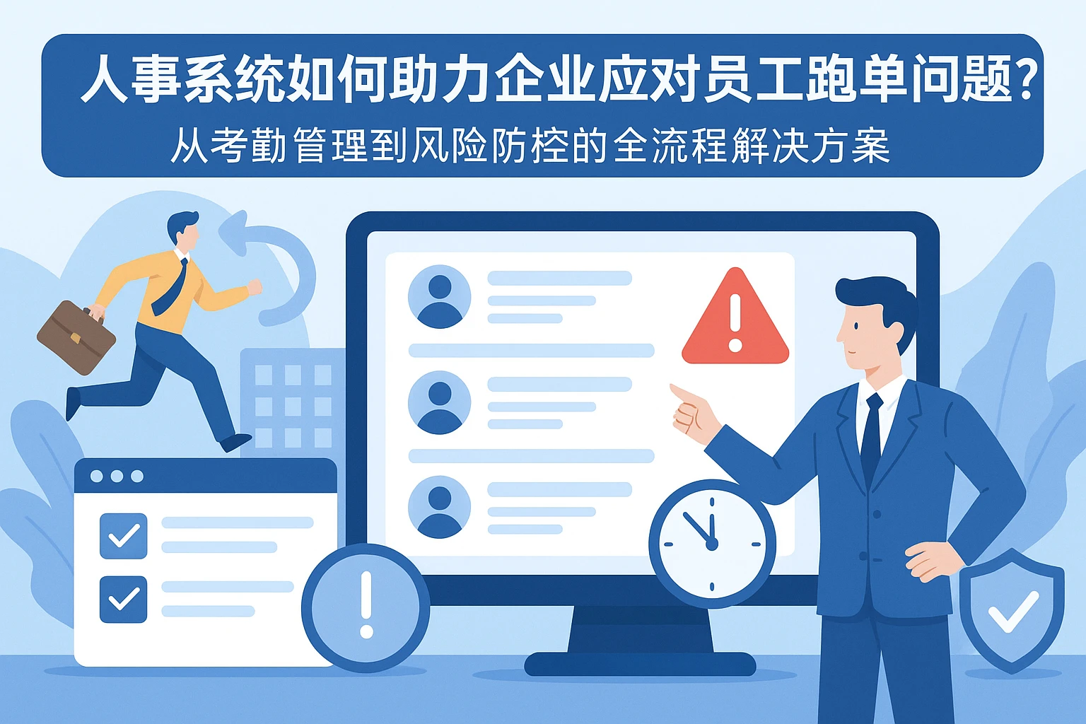 人事系统如何助力企业应对员工跑单问题？从考勤管理到风险防控的全流程解决方案