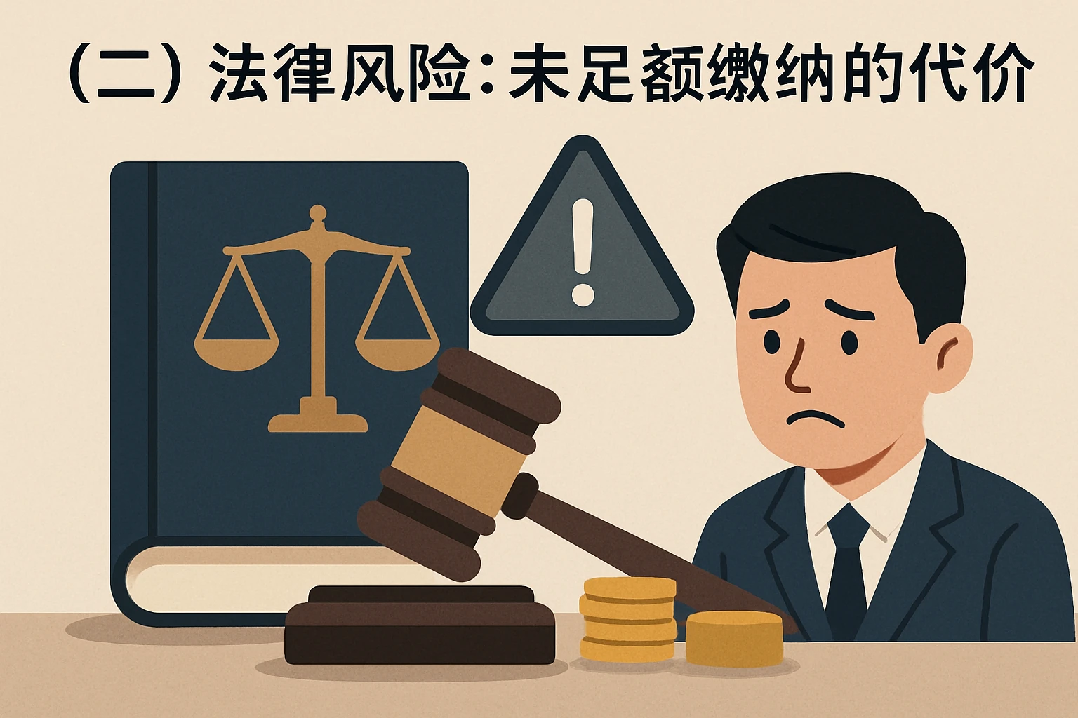 （二）法律风险：未足额缴纳的代价